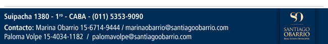 Contacto - Santiago Obarrio Real State